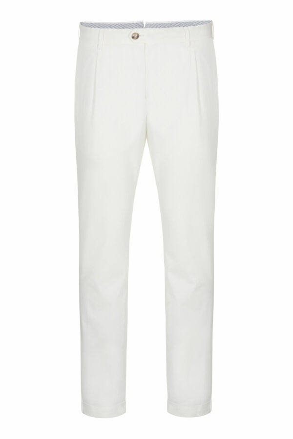 Cotton and linen trousers