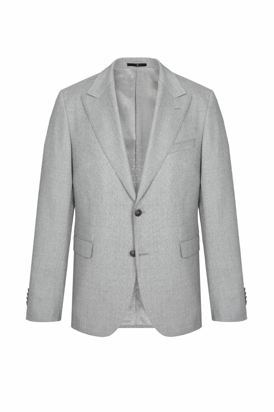 Schurwoll-Flanell-Sakko in Grau
