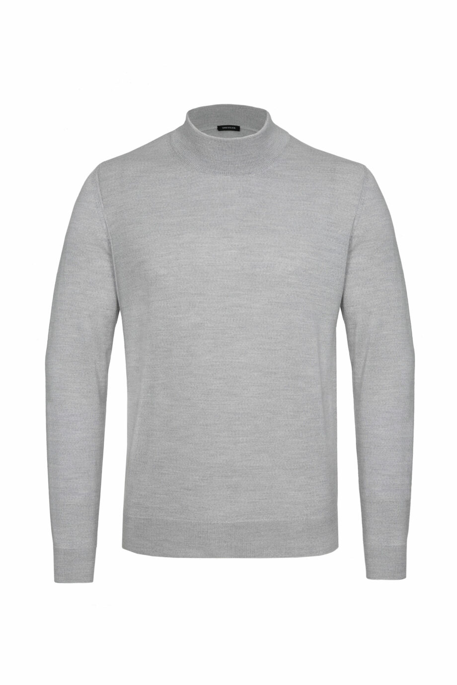 Stand-up collar sweater in grey