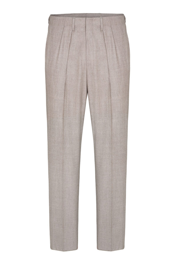 Flanell-Hose in Beige