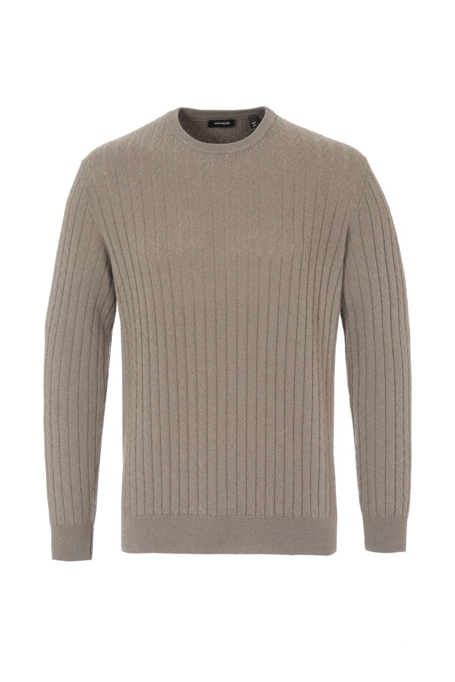 Knitted pullover in beige