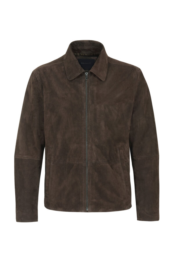 Lederjacke in Dunkelbraun