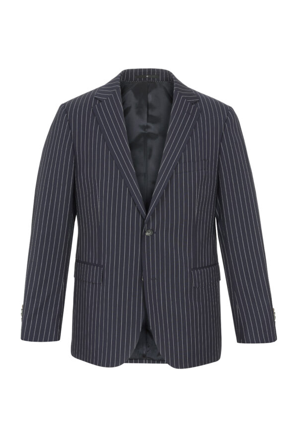 Suit jacket in navy with pinstripes