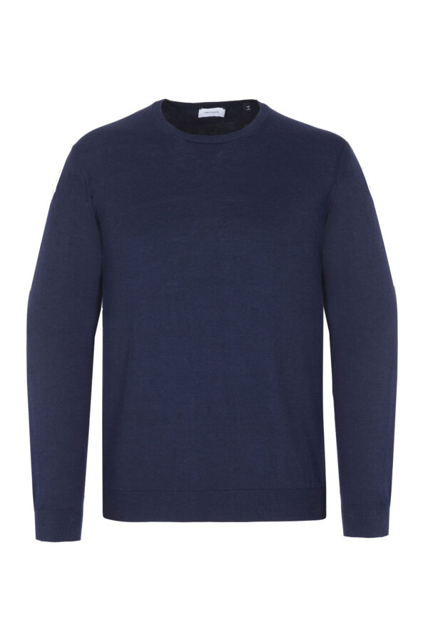 Strick-Pullover in Dunkelblau