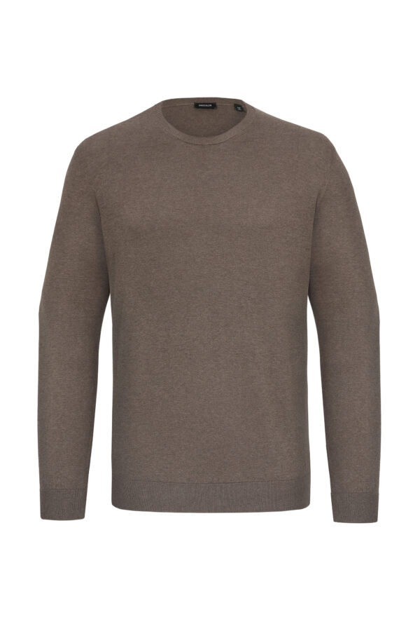 Strick-Pullover in Braun