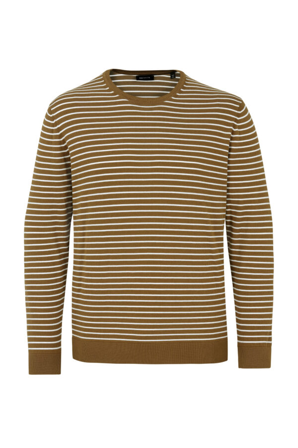 Pullover in Braun mit Streifen