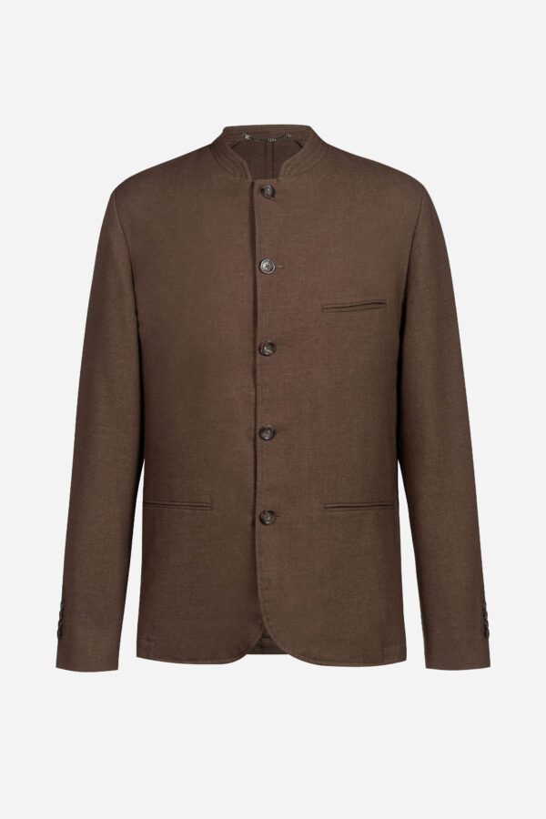 Suit jacket in brown-red
