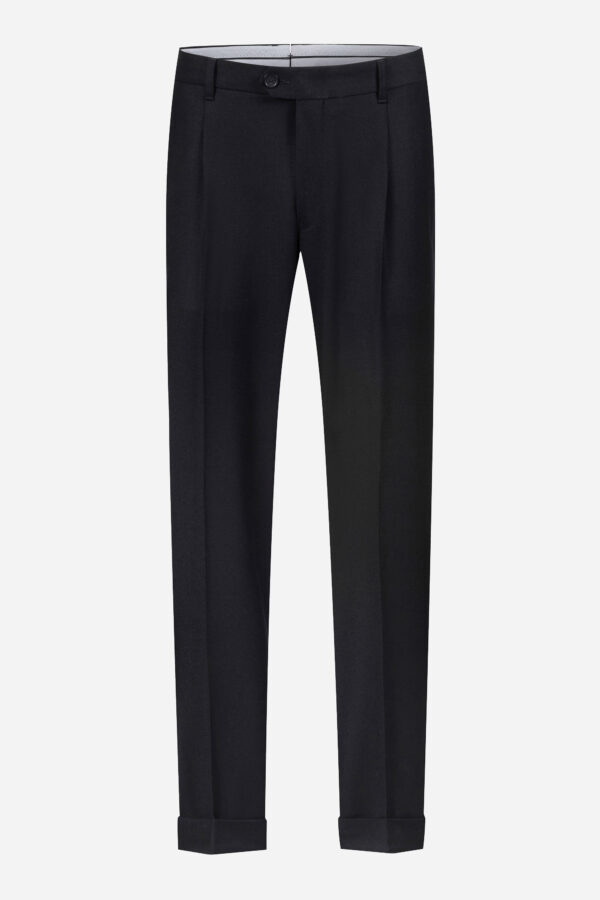 Trousers in black in flanell