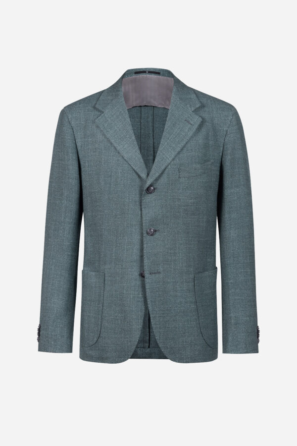 Jacket in petrol