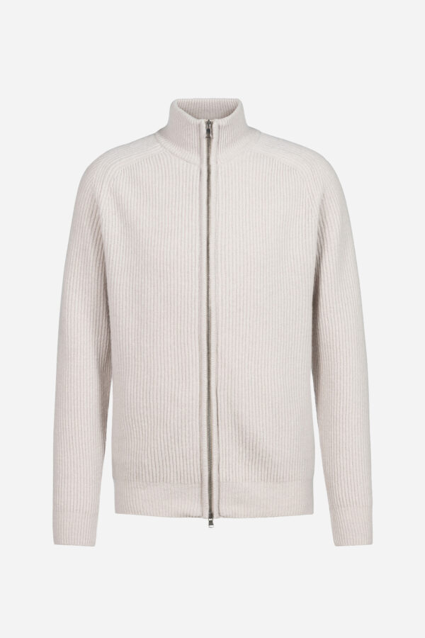 Strick-Jacke in beige