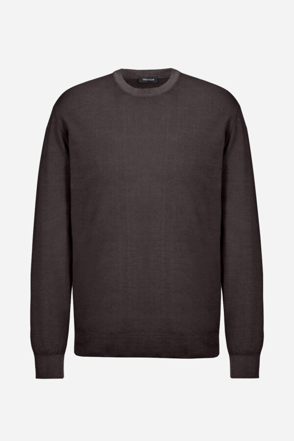 Strick-Pullover in braun